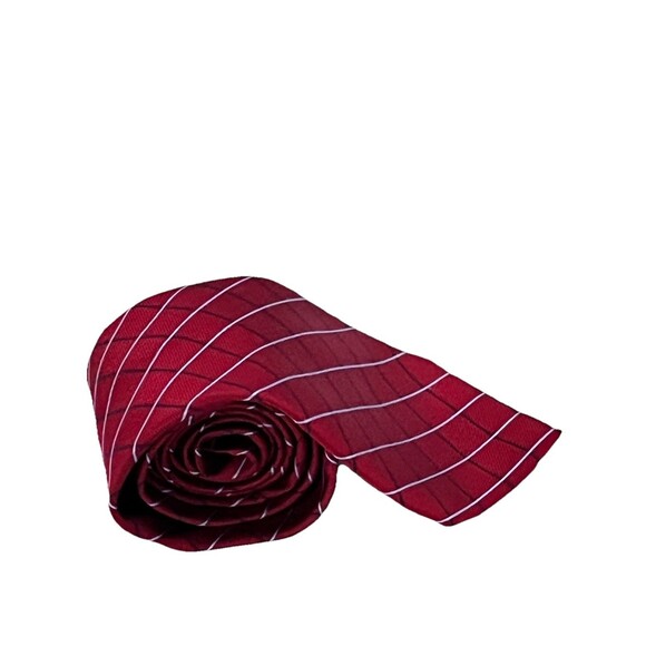 Brooks Brothers 346 Silk Men Repp Necktie Tie USA Made 59”x 4” Red & Blue Strip - Picture 4 of 7
